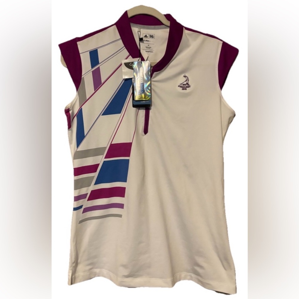 NWT Woman's Adidas Golf ClimaCool Sleeveless Top W/ C.C. Logo Medium